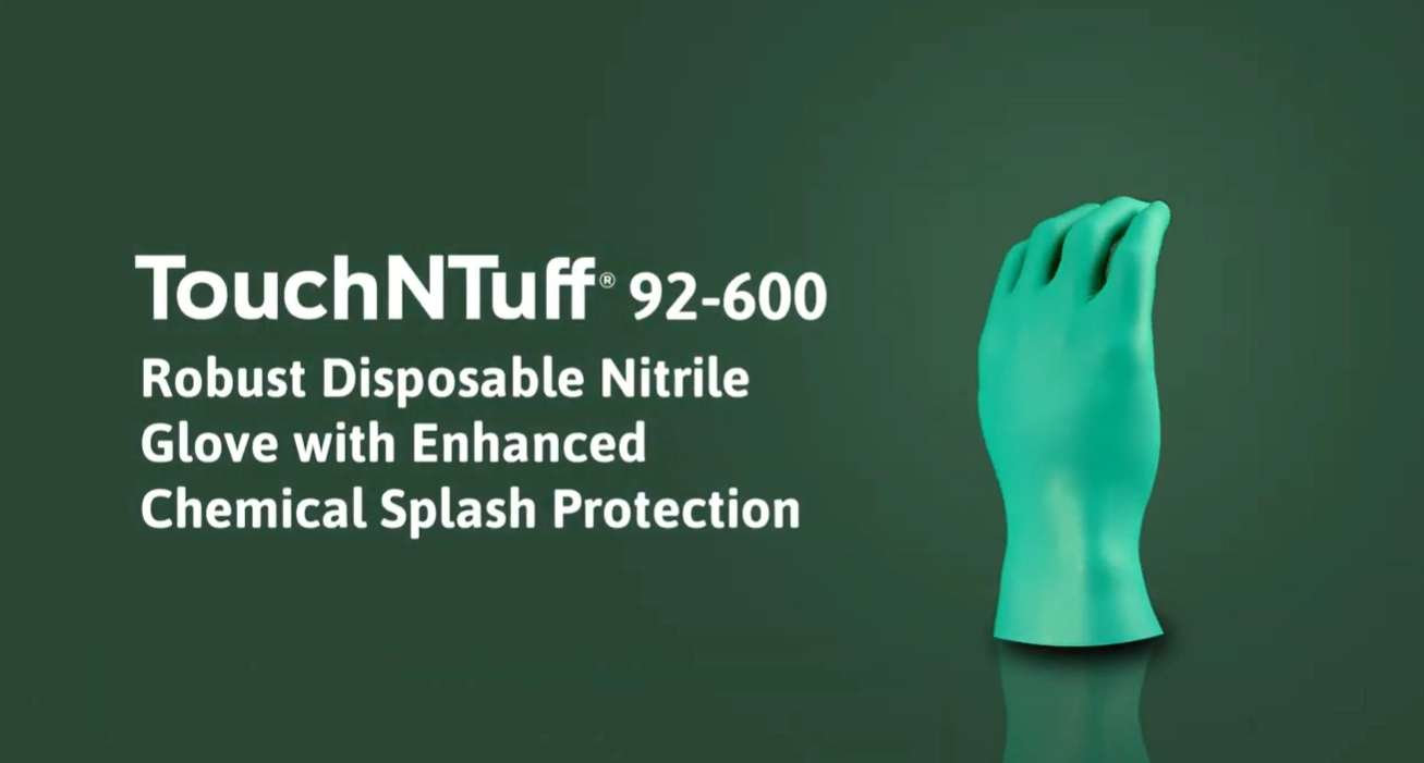 Ansell TouchNTuff 92-600 disposable handschoen chemiebestendig