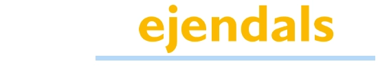 Ejendals logo met blauwe streep