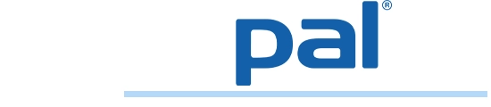 PAL logo met blauwe streep