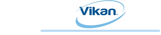 Vikan logo met blauwe streep