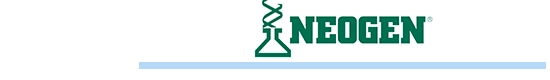 NEOGEN logo met blauwe streep