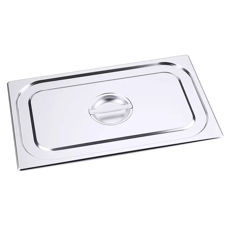 Lid with handle for 18/10 stainless steel gastronorm container, size 1/1