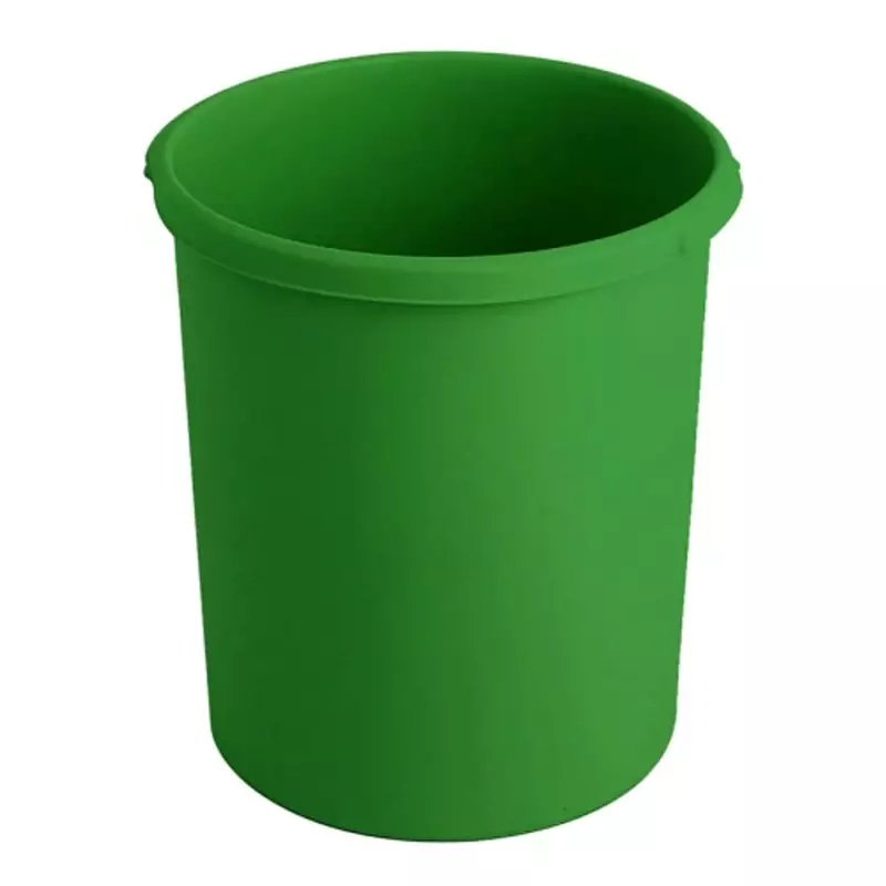 Kunststof ronde papierbak Ø375x410 mm 30 liter groen