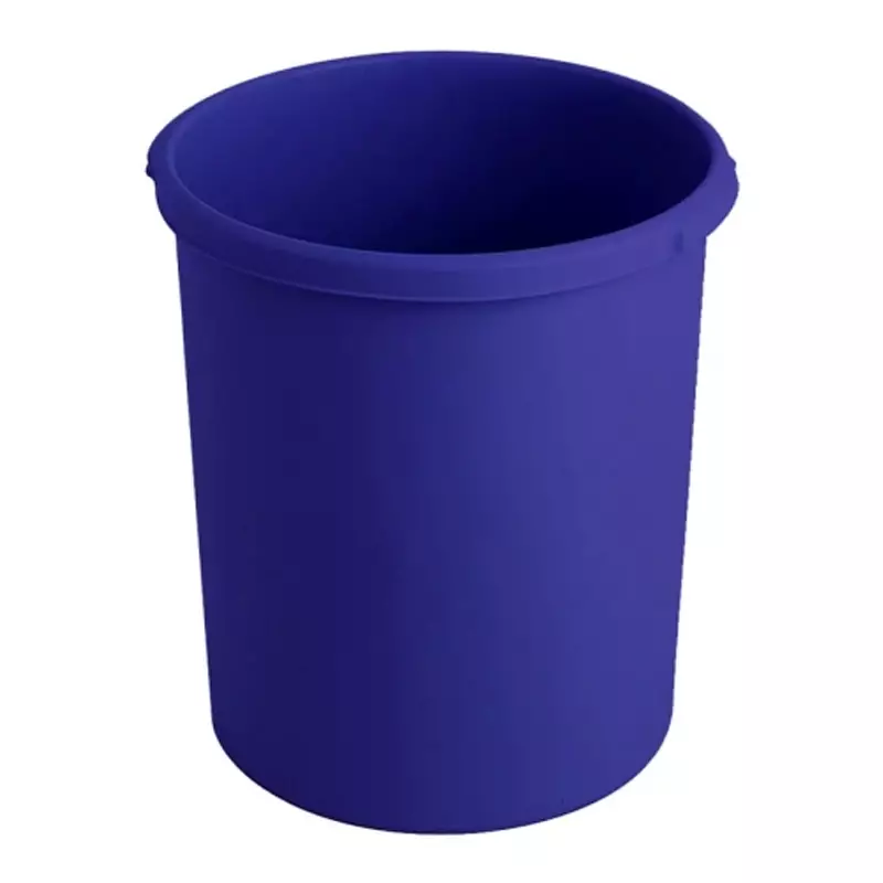 Round plastic paper bin Ø375x410 mm 30 liters blue