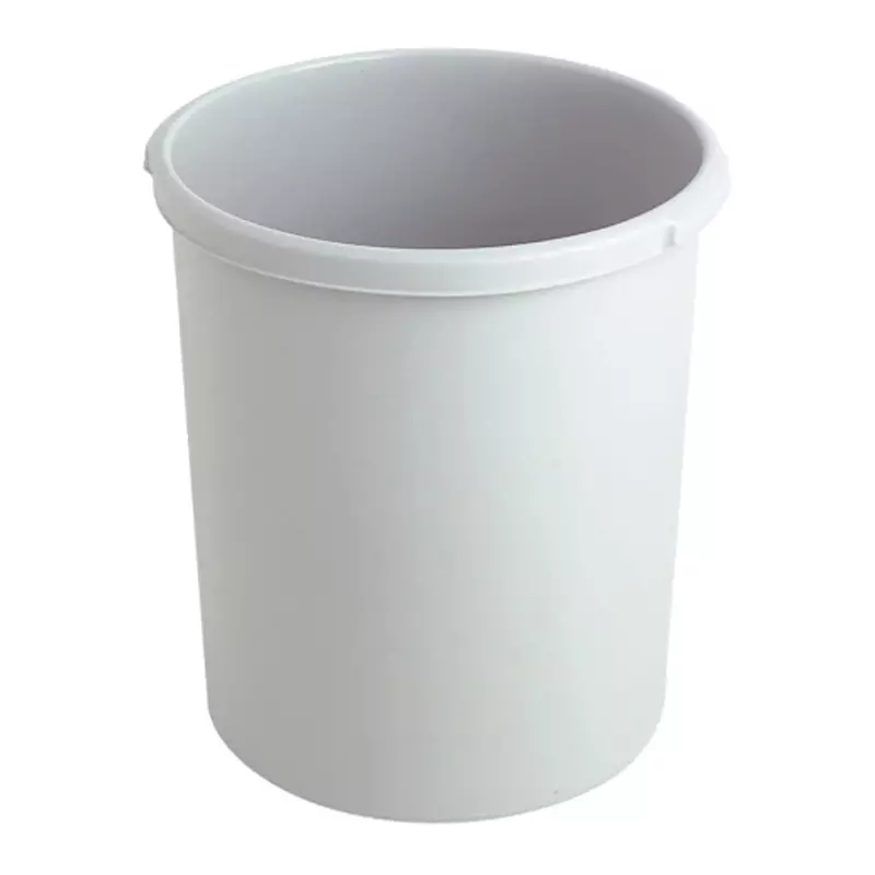 Round plastic paper bin Ø375x410 mm 30 liters grey