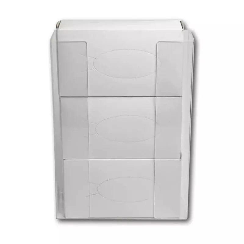 Acrylic glove dispenser for 3 dispenser boxes