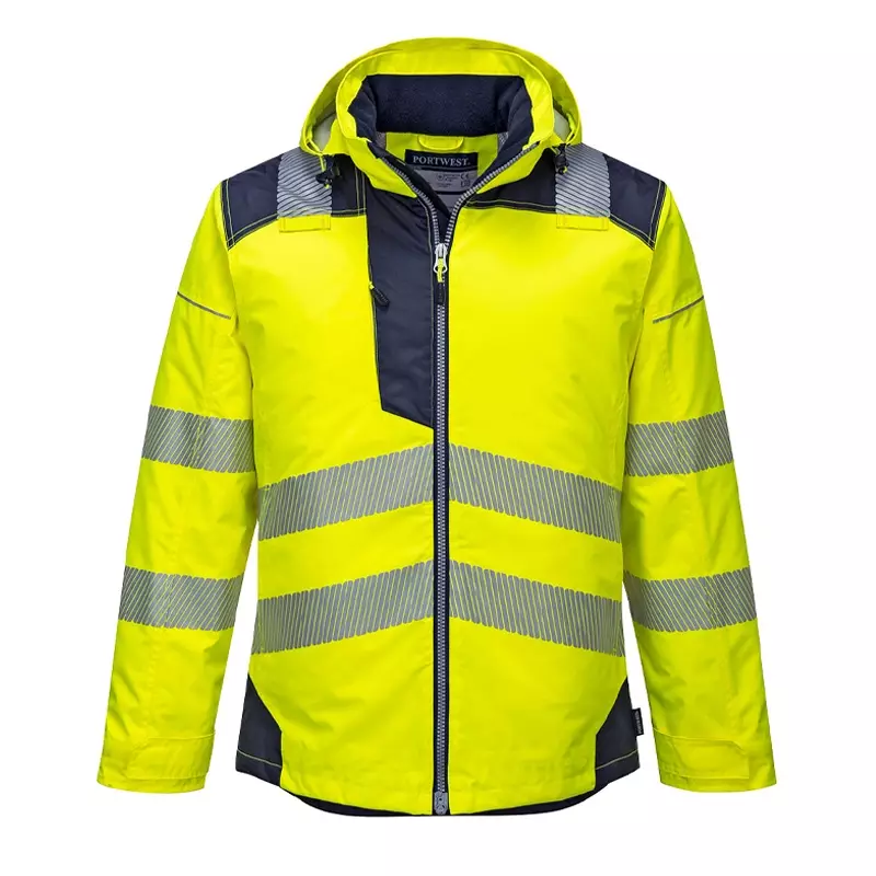 Veste d'hiver haute visibilité Portwest T400 bleu marine/jaune fluo taille 2XL