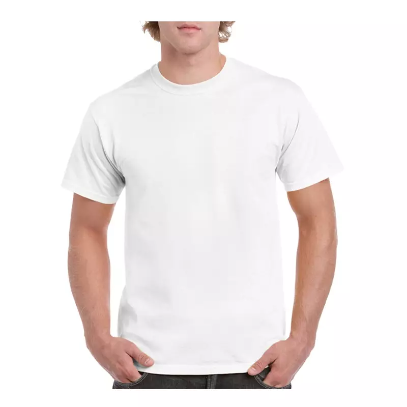 Gildan 5000 t-shirt wit maat 2XL