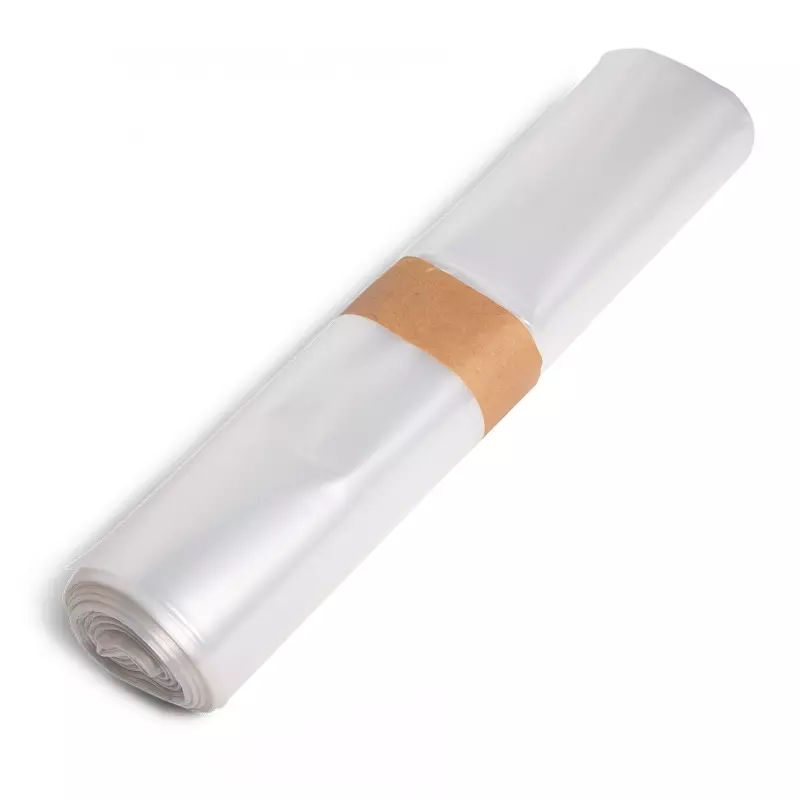 Sacs poubelle transparents en PEBD recyclé T50 70 x 110 cm, lot de 250 pièces