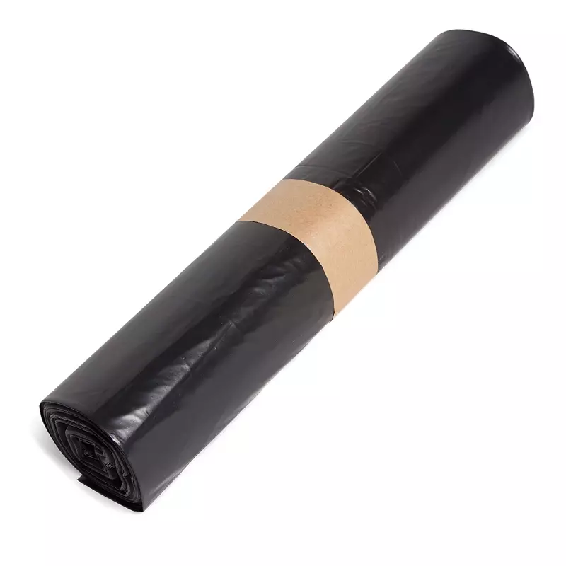 Sacs poubelle noirs en PEBD recyclé T50 70 x 110 cm, lot de 250 pièces