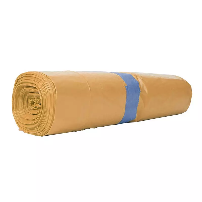 Sacs poubelles orange en PEHD T25 70x110 cm