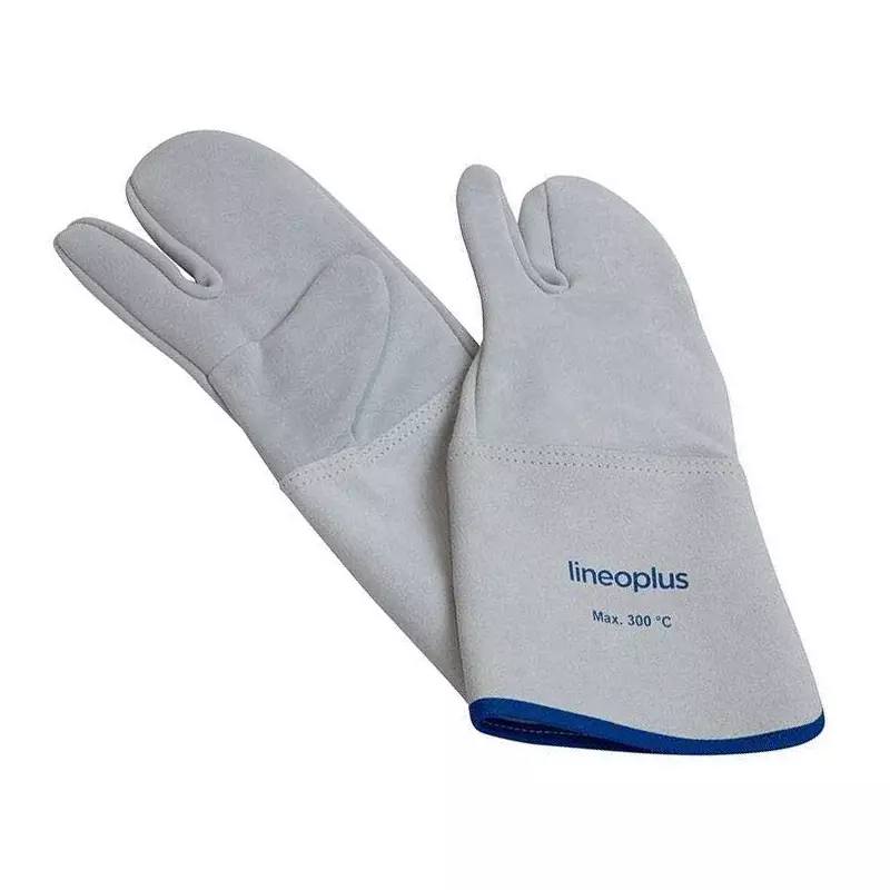 Three-finger oven mitts 360 mm leather
