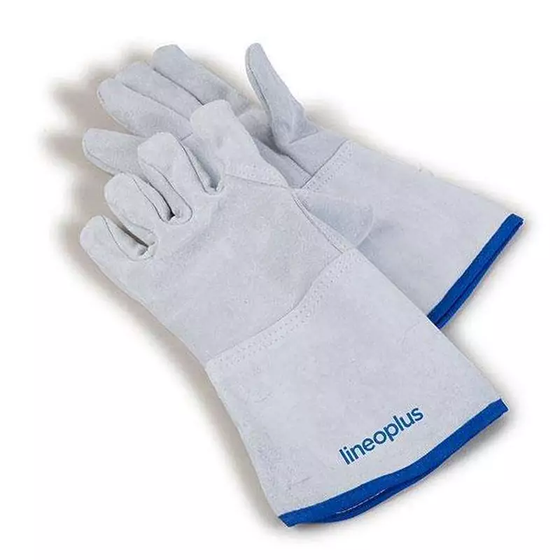 Five-finger oven mitts 360 mm leather