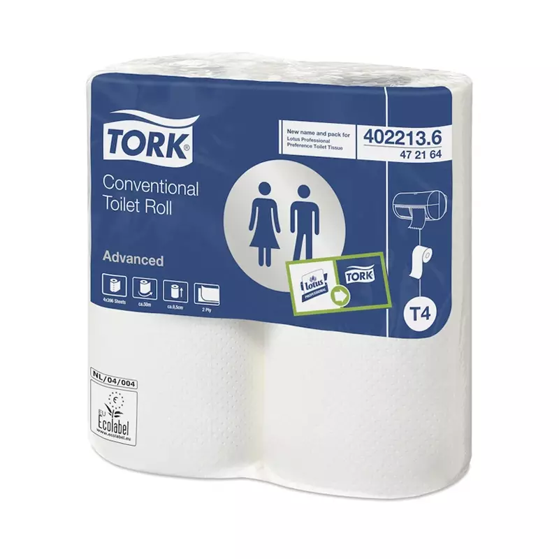 Tork Traditioneel toiletpapier 2-laags Advanced T4 wit