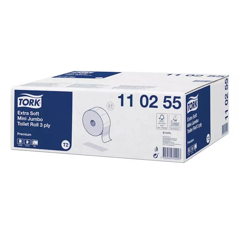 Tork Soft Premium toilet paper Mini Jumbo T2 3-ply 120 meters white