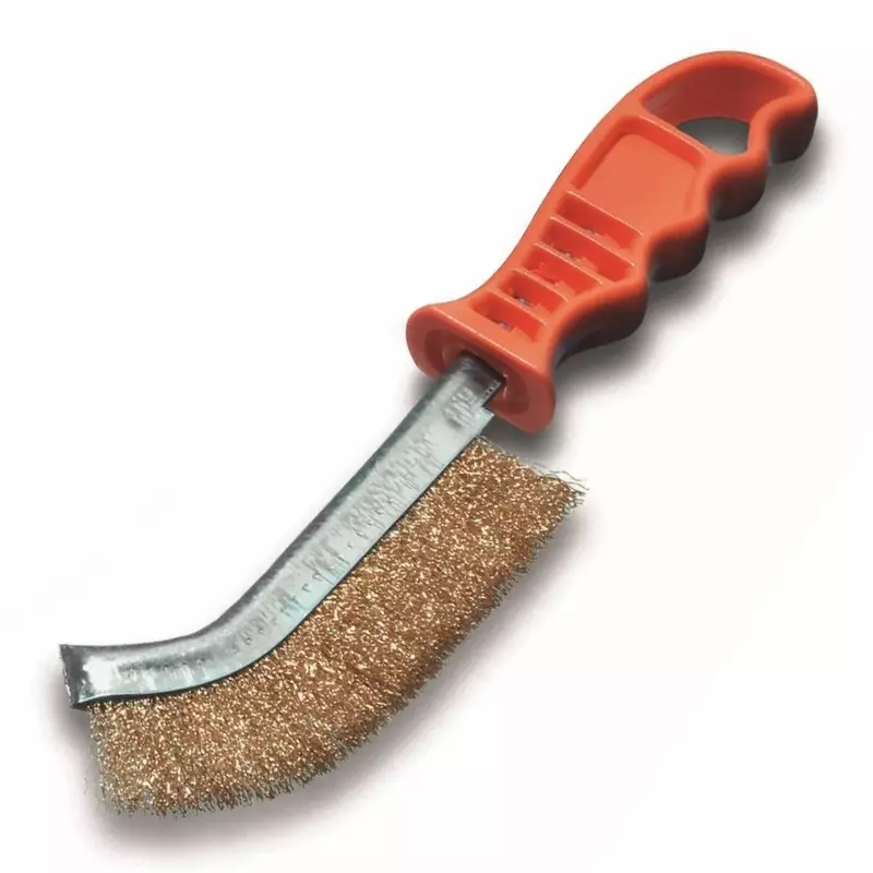 Steel wire brush brass wire orange