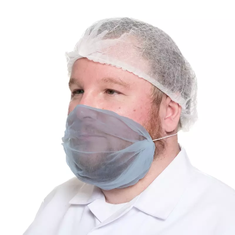 Beard mask micro-mesh nylon super fine mesh XL blue