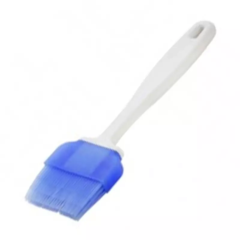 Heat-resistant silicone brush 220 mm blue/white