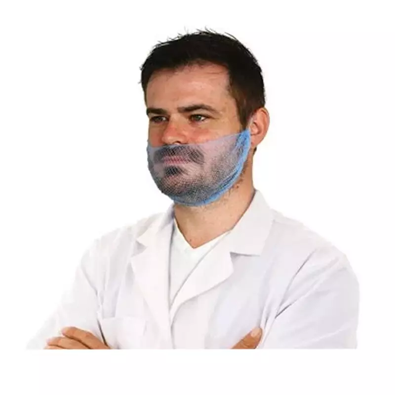 Masque à barbe Detectamet à micro-maille fine, détectable bleu