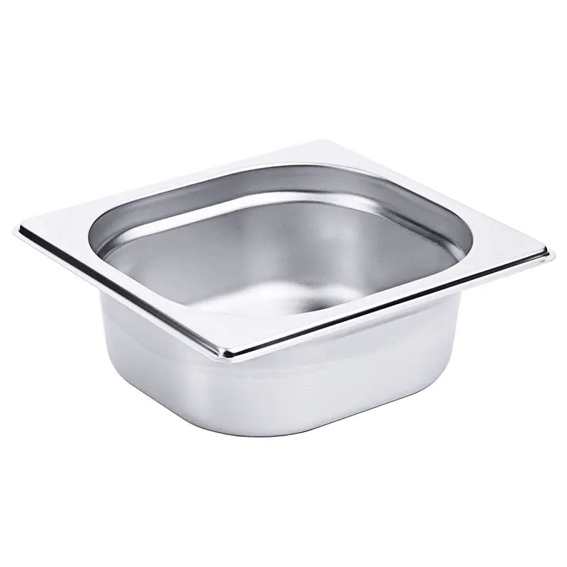 Gastronorm bak 1/6 RVS 18/10 100 mm 1,6 liter