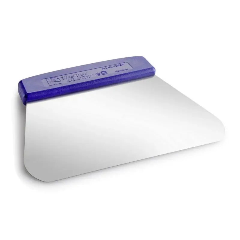 Deegschraper RVS 14,5x19,5 cm blauw