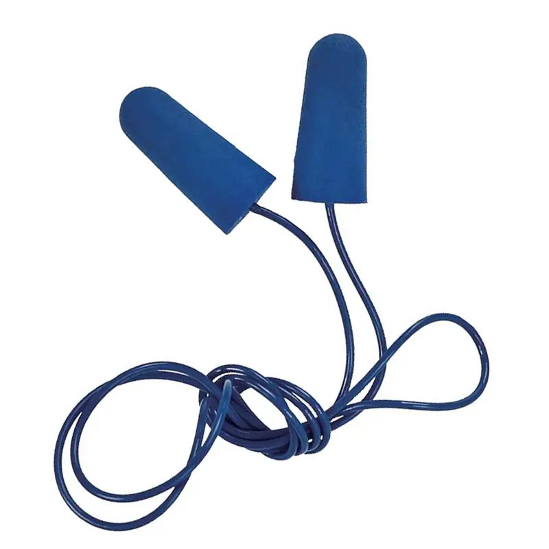 Bouchons d'oreilles Proteqtio PTD10 en mousse à mémoire de forme PU, détectables par cordon, bleus