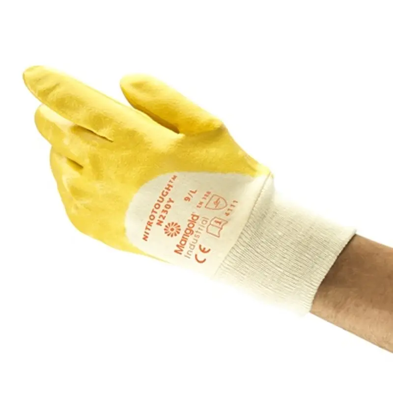 Ansell Nitrotough N230Y nitrile mechanical protection glove size 9