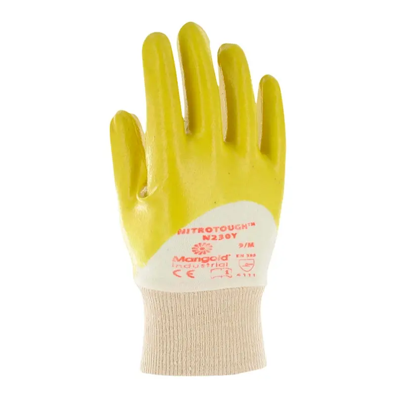 Ansell Nitrotough N230Y nitrile mechanical protection glove size 9