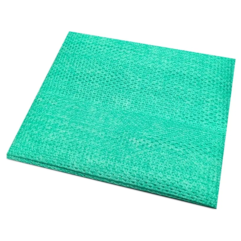 Lingettes nettoyantes FMCP Mega Wipe non tissées 48 x 38 cm vertes