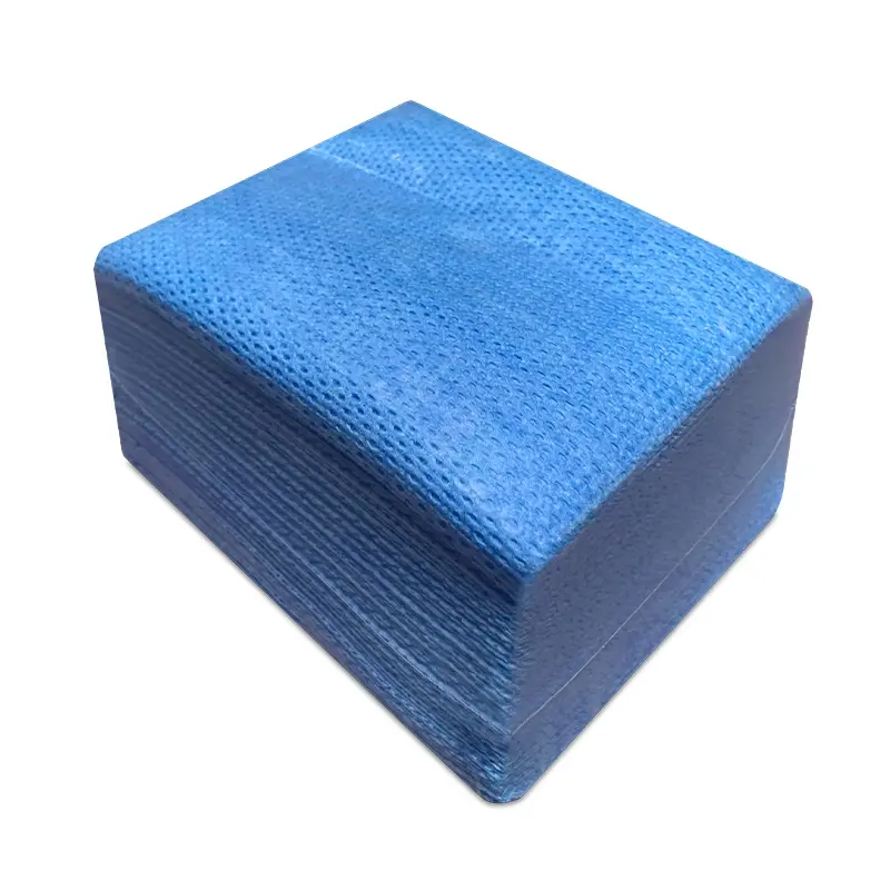 Lingettes nettoyantes FMCP Mega Wipe non tissées 48 x 38 cm jaunes
