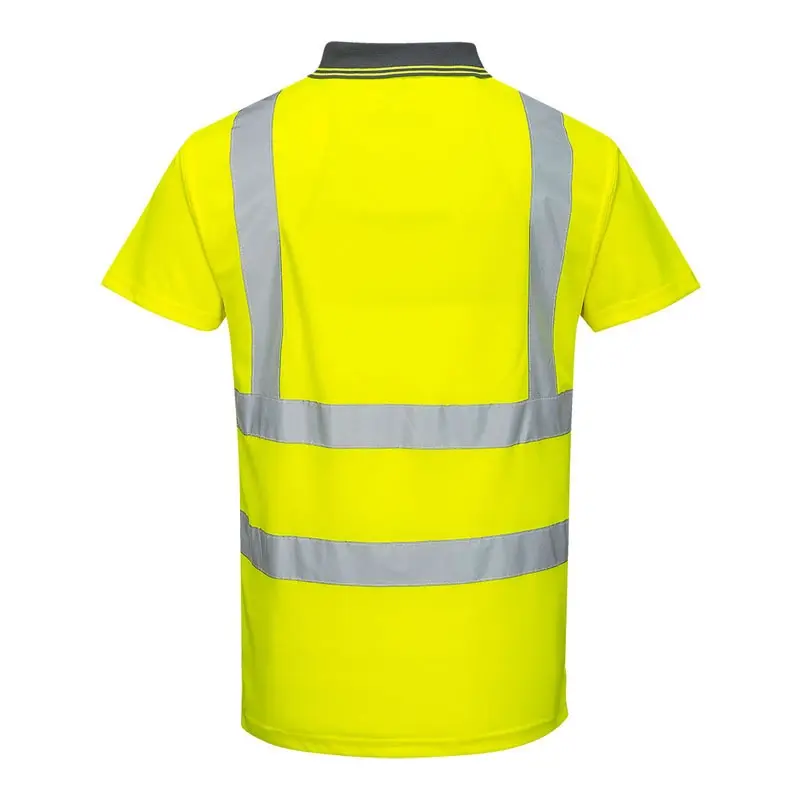 Polo à manches courtes Portwest S477 jaune fluo haute visibilité, taille M
