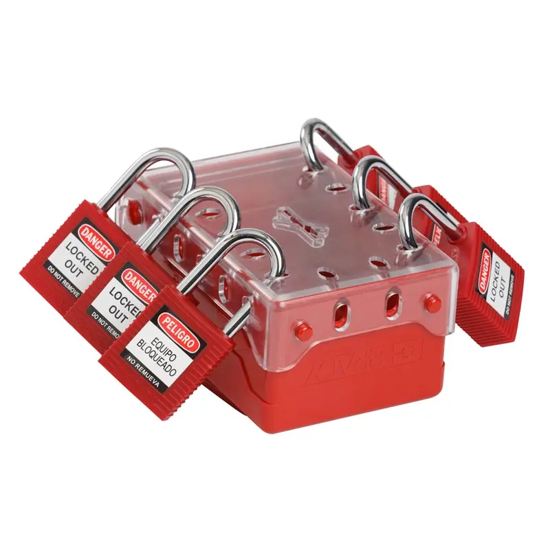 Brady 149173 ultra compact lock box red
