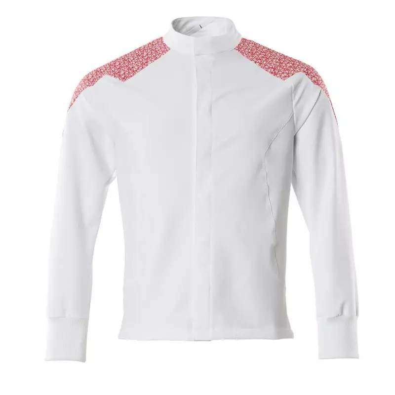 Mascot Food & Care 20054-511-06202 Veste alimentaire blanche/rouge signal taille XS