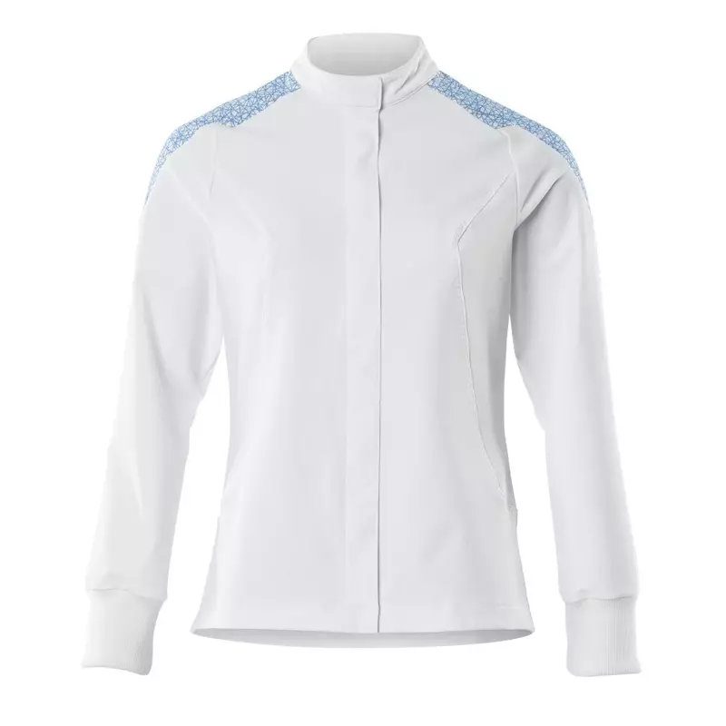 Mascot Food & Care 20064-511-0691 food jacket women's white/bright blue size 5XL