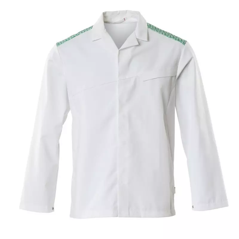 Veste alimentaire Mascot Food & Care 20254-442-06333 blanche/vert vif taille 6XL