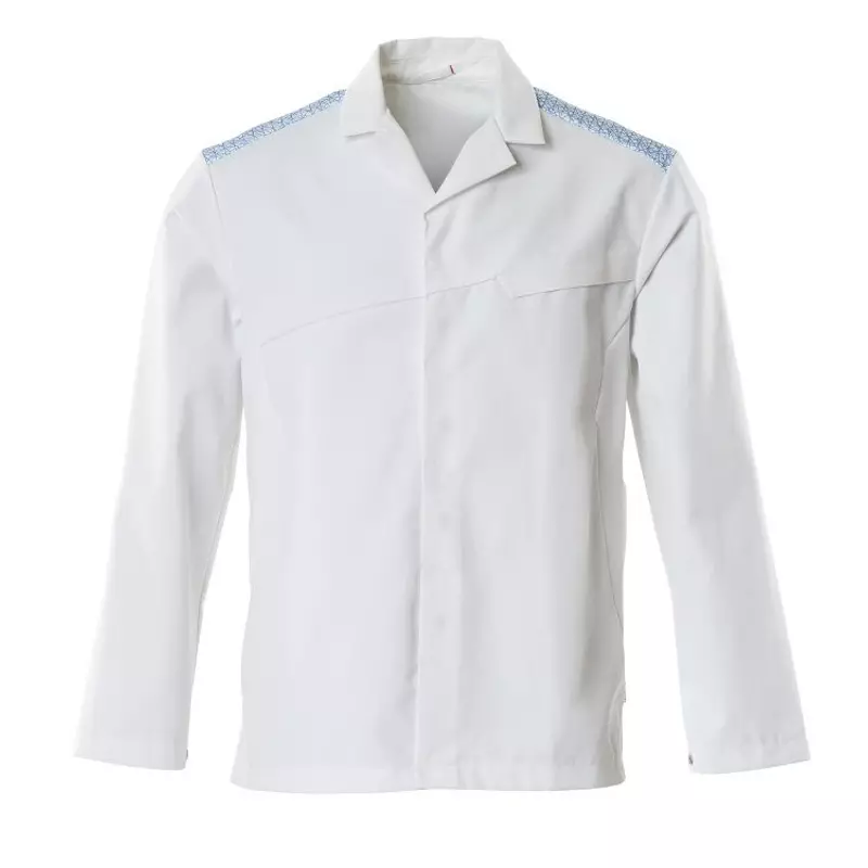 Mascot Food & Care 20254-442-0691 food jacket white/bright blue size 4XL