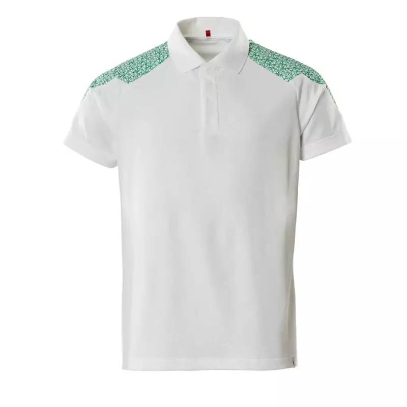 Mascot Food & Care 20083-933-06333 poloshirt wit/helder groen maat 2XL