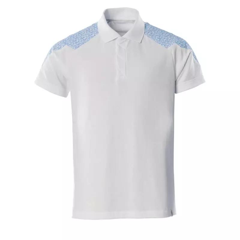 Mascot Food & Care 20083-933-0691 polo shirt white/bright blue size 2XL