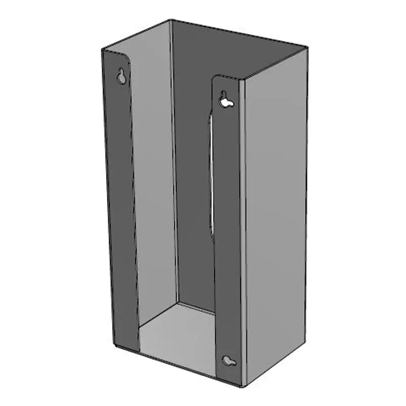 Handschoendispenser horizontaal RVS voor 1 dispenserdoos Ansell 92-600