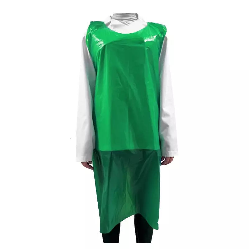 Hycare disposable schort 20 mu polyethyleen 80x125 cm op rol groen