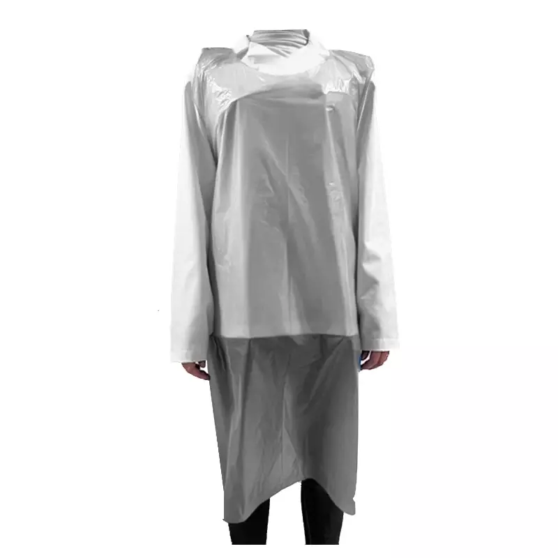 Hycare disposable schort 20 mu polyethyleen 80x125 cm op rol wit