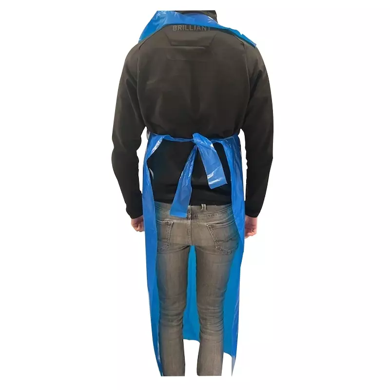 Hycare disposable apron 50 µm polyethylene 90x160 cm on roll blue