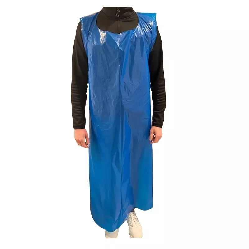 Hycare disposable apron 50 µm polyethylene 90x160 cm on roll blue
