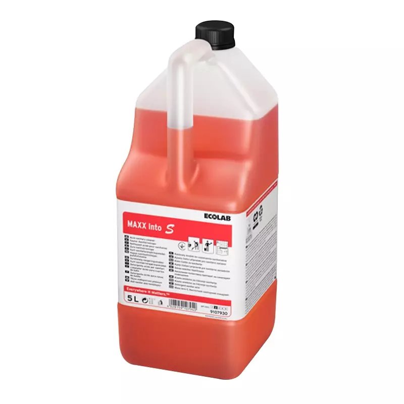 Nettoyant sanitaire acide Ecolab Maxx Into S hautement concentré, 5 litres