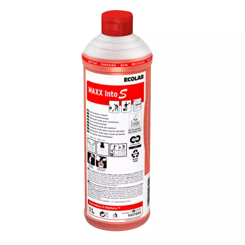 Ecolab Maxx Into S acidic sanitary cleaner highly concentrated 1 liter