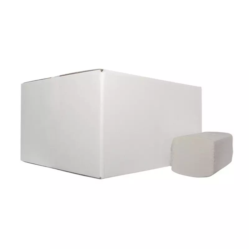 Euro Products handdoekpapier Z-vouw 2-laags recycled 22x22x5 cm wit
