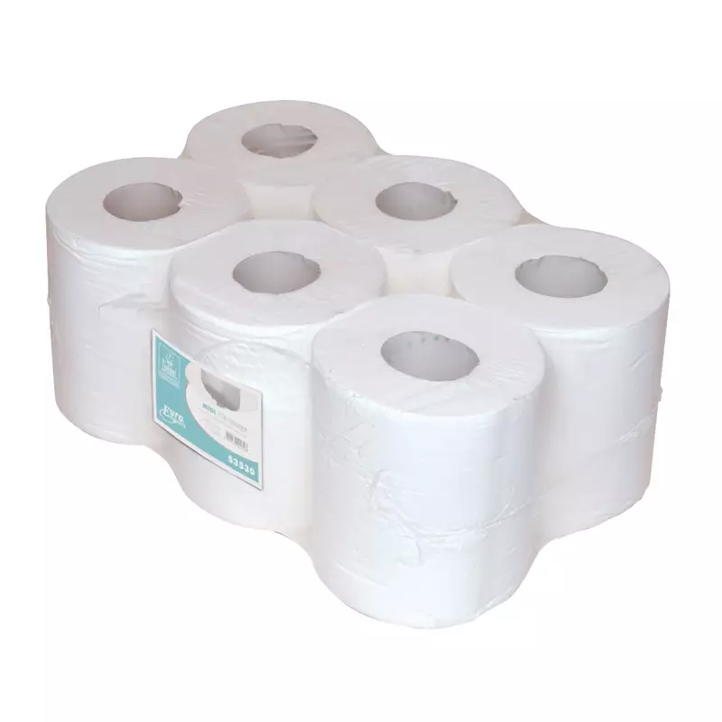 Rouleau de nettoyage Euro Products midi euro recyclé 1 pli 300 mètres blanc