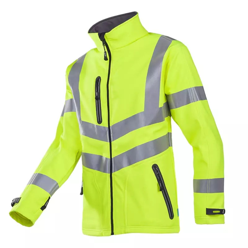 Sioen Dexter 722ZA2TU2 softshell jacket fluorescent yellow size S