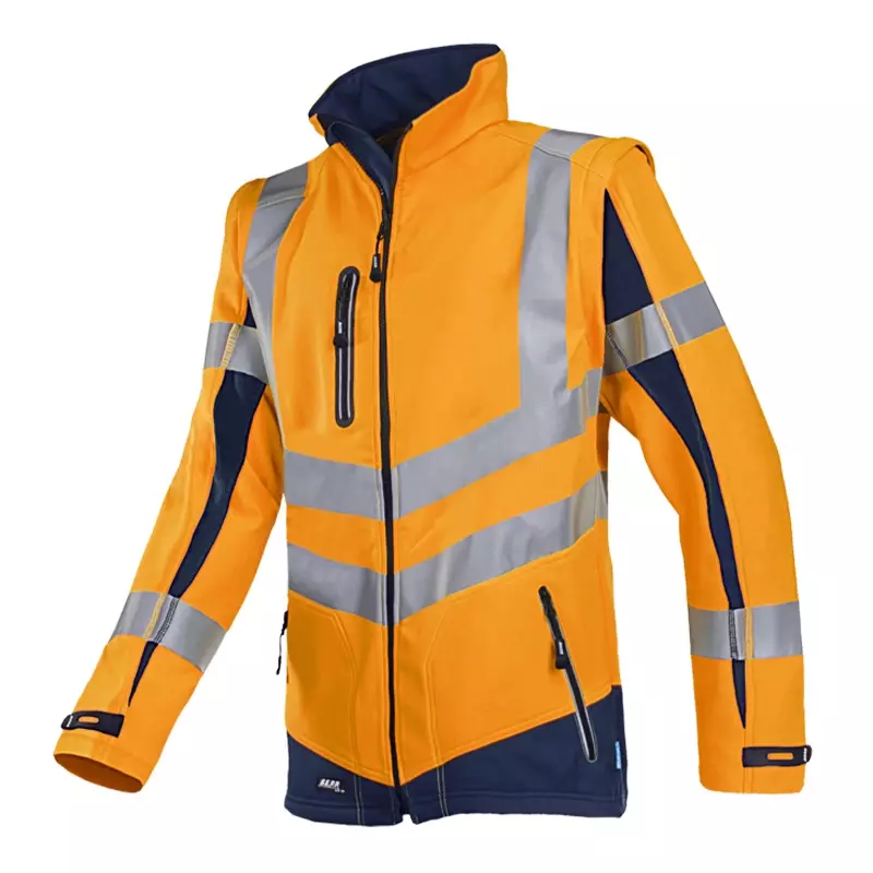 Sioen Malden 724ZA2TU2 softshell jacket fluorescent orange/navy blue size L