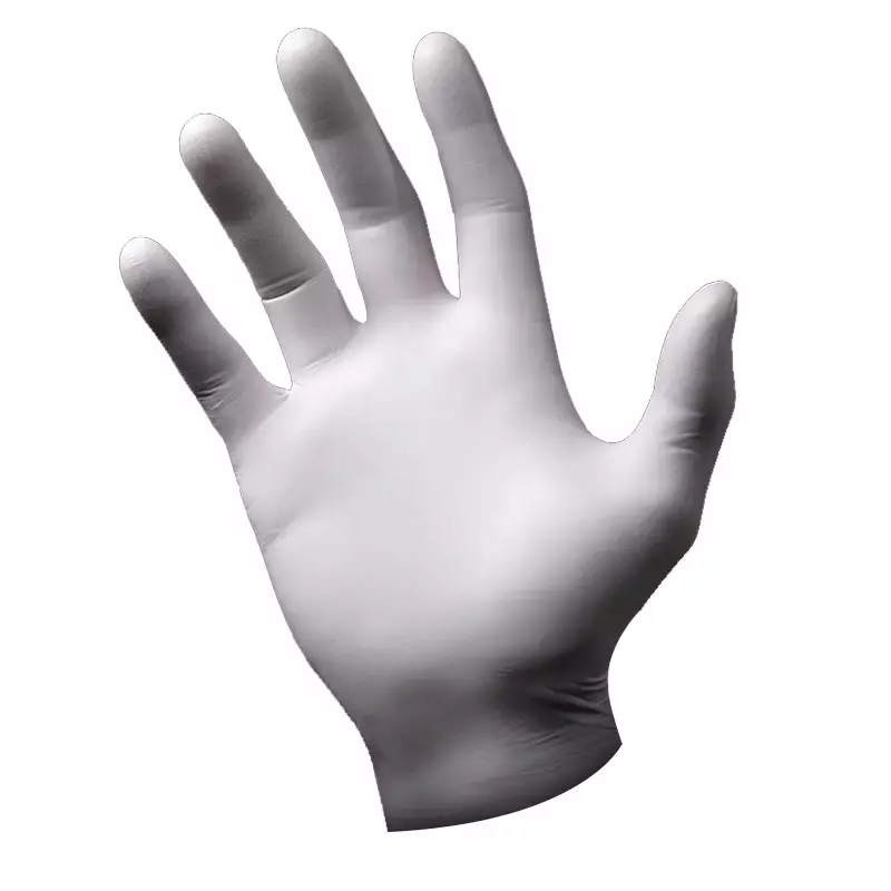 Disposable handschoen nitril ongepoederd 240 mm wit maat M
